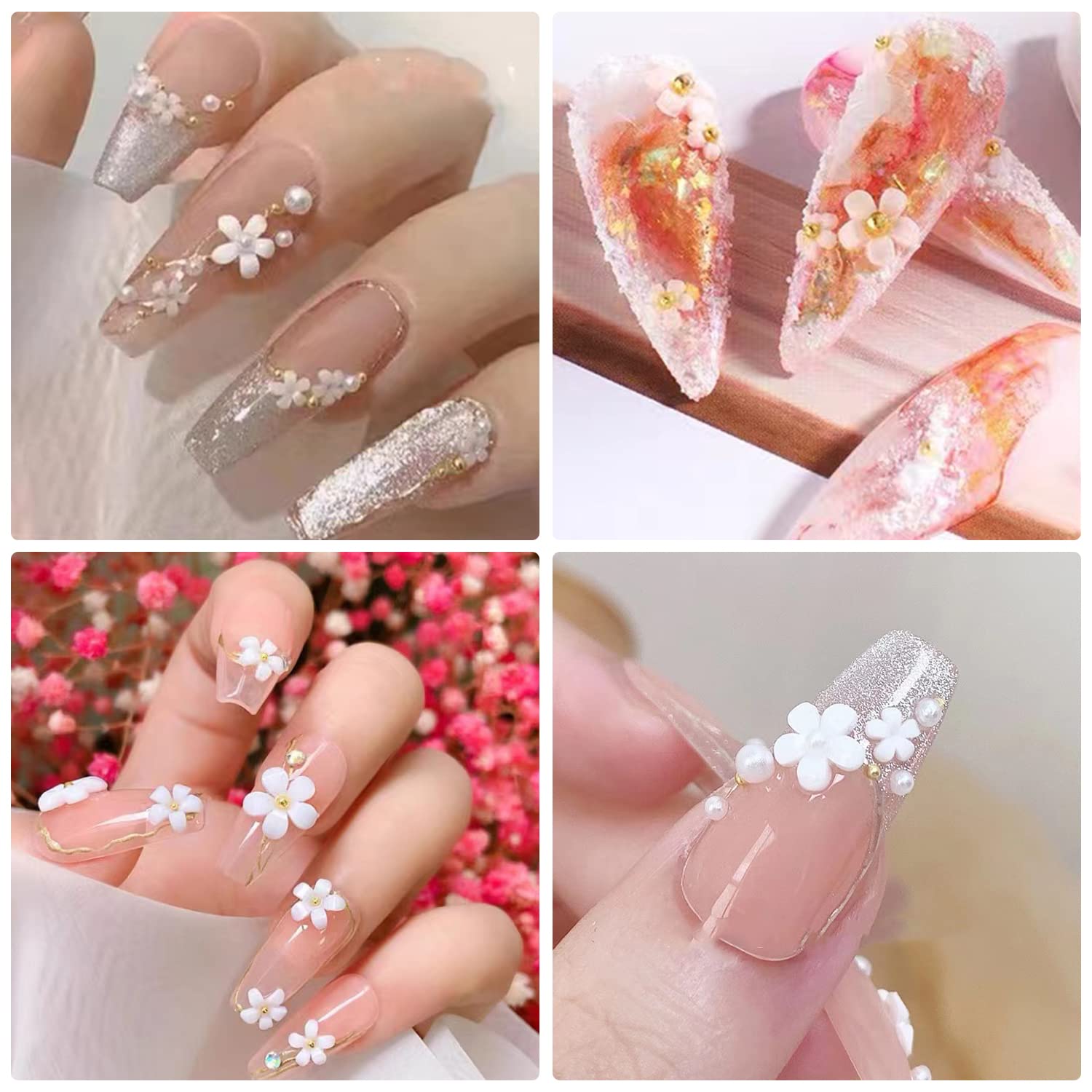 Amazon | ZHEJIA ネイルパーツ ネイルアート 変色 花（6個入） 立体